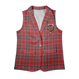 ScotsTee Shop Scottish Dalzell Modern Women's Tartan Sleeveless Blazer Suit Vest