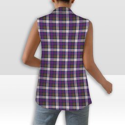 ScotsTee Shop Scottish Donald Dress Modern Women's Tartan Sleeveless Blazer Suit Vest