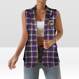 ScotsTee Shop Scottish Donald Dress Modern Women's Tartan Sleeveless Blazer Suit Vest