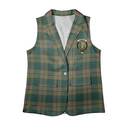 ScotsTee Shop Scottish Chisholm Colonial Women's Tartan Sleeveless Blazer Suit Vest