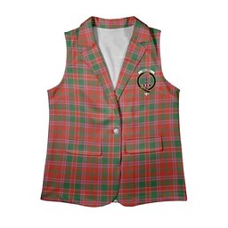 ScotsTee Shop Scottish Dalziel Ancient Women's Tartan Sleeveless Blazer Suit Vest
