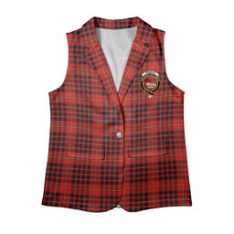 ScotsTee Shop Scottish Donald of Ardnamurchan Modern Women's Tartan Sleeveless Blazer Suit Vest