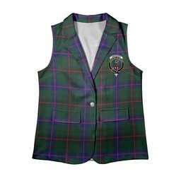 ScotsTee Shop Scottish Davidson Modern Women's Tartan Sleeveless Blazer Suit Vest