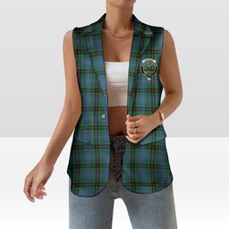 ScotsTee Shop Scottish Davidson Ancient Women's Tartan Sleeveless Blazer Suit Vest