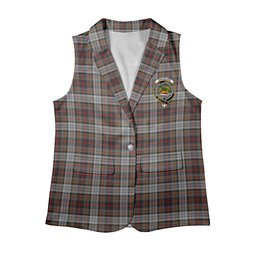 ScotsTee Shop Scottish Douglas Ancient Dress WCWM Women's Tartan Sleeveless Blazer Suit Vest