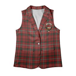 ScotsTee Shop Scottish Donald of Staffa_s Sett Women's Tartan Sleeveless Blazer Suit Vest