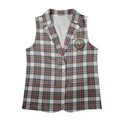 ScotsTee Shop Scottish Dennistoun Women's Tartan Sleeveless Blazer Suit Vest