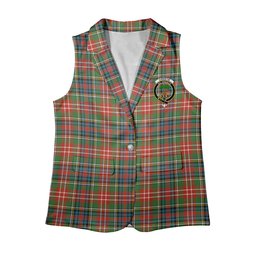 ScotsTee Shop Scottish Christie Ancient Women's Tartan Sleeveless Blazer Suit Vest