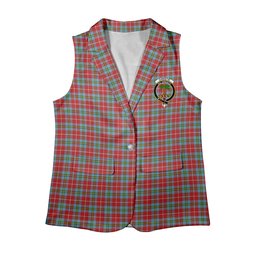 ScotsTee Shop Scottish Christie (London) Women's Tartan Sleeveless Blazer Suit Vest