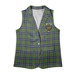 ScotsTee Shop Scottish Cameron of Lochiel Hunting Women's Tartan Sleeveless Blazer Suit Vest