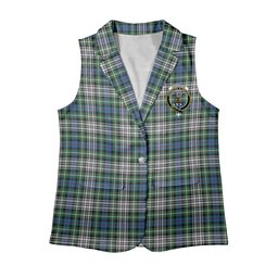 ScotsTee Shop Scottish Davidson of Tulloch Dress Ancient Women's Tartan Sleeveless Blazer Suit Vest