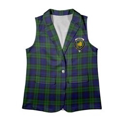 ScotsTee Shop Scottish Campbell Modern Women's Tartan Sleeveless Blazer Suit Vest
