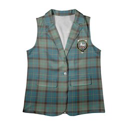 ScotsTee Shop Scottish Cochrane Hunting Ancient Women's Tartan Sleeveless Blazer Suit Vest