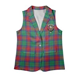 ScotsTee Shop Scottish Cranstoun Dress Modern Women's Tartan Sleeveless Blazer Suit Vest