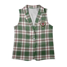 ScotsTee Shop Scottish Crawford Arisaid Dance Ancient Women's Tartan Sleeveless Blazer Suit Vest