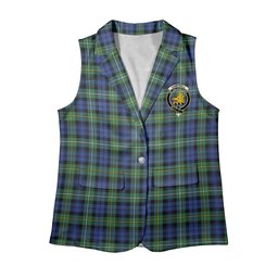 ScotsTee Shop Scottish Campbell of Argyll Ancient 2 Women's Tartan Sleeveless Blazer Suit Vest