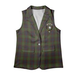 ScotsTee Shop Scottish Cunningham Hunting Modern Women's Tartan Sleeveless Blazer Suit Vest