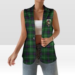 ScotsTee Shop Scottish Donald of The Isles Women's Tartan Sleeveless Blazer Suit Vest