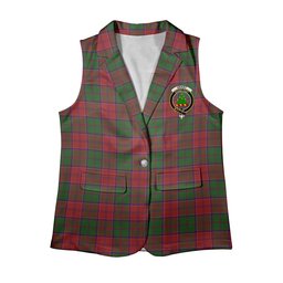 ScotsTee Shop Scottish Grant 1819 1 Women's Tartan Sleeveless Blazer Suit Vest