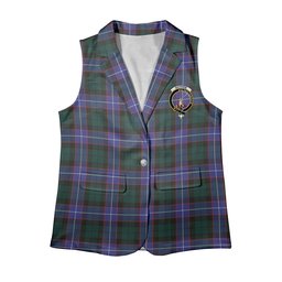 ScotsTee Shop Scottish Guthrie Modern Women's Tartan Sleeveless Blazer Suit Vest