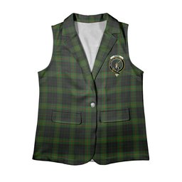 ScotsTee Shop Scottish Gunn Logan Women's Tartan Sleeveless Blazer Suit Vest