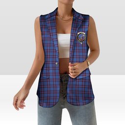ScotsTee Shop Scottish Elliot Modern Women's Tartan Sleeveless Blazer Suit Vest