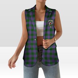 ScotsTee Shop Scottish Elphinstone Women's Tartan Sleeveless Blazer Suit Vest
