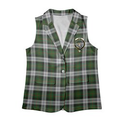 ScotsTee Shop Scottish Gunn Mrs Jane of Kirkhill House Wick Women's Tartan Sleeveless Blazer Suit Vest