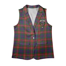 ScotsTee Shop Scottish Fraser of Lovat Women's Tartan Sleeveless Blazer Suit Vest