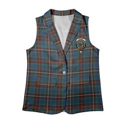 ScotsTee Shop Scottish Fraser Hunting Ancient Women's Tartan Sleeveless Blazer Suit Vest