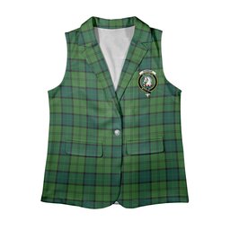ScotsTee Shop Scottish Dunbar Hunting Modern Women's Tartan Sleeveless Blazer Suit Vest