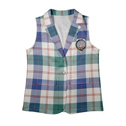 ScotsTee Shop Scottish Guthrie Dress Modern Women's Tartan Sleeveless Blazer Suit Vest