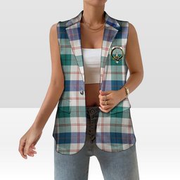 ScotsTee Shop Scottish Guthrie Dress Modern Women's Tartan Sleeveless Blazer Suit Vest
