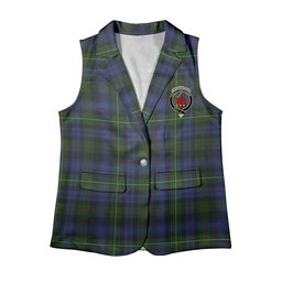 ScotsTee Shop Scottish Farquharson Vestiarium Scoticum Women's Tartan Sleeveless Blazer Suit Vest