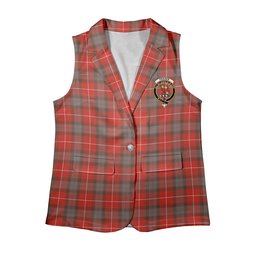 ScotsTee Shop Scottish Fraser Weathered Women's Tartan Sleeveless Blazer Suit Vest