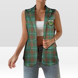ScotsTee Shop Scottish Gayre Modern Women's Tartan Sleeveless Blazer Suit Vest