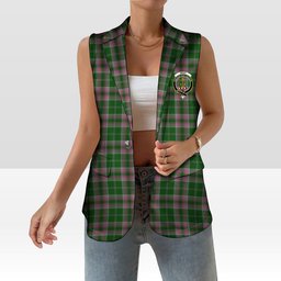 ScotsTee Shop Scottish Gray Hunting SC Women's Tartan Sleeveless Blazer Suit Vest