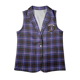 ScotsTee Shop Scottish Dunlop Modern Women's Tartan Sleeveless Blazer Suit Vest