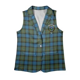 ScotsTee Shop Scottish Ferguson Tarlogie Women's Tartan Sleeveless Blazer Suit Vest