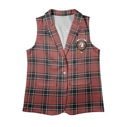 ScotsTee Shop Scottish Dunbar District Ancient Women's Tartan Sleeveless Blazer Suit Vest