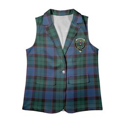 ScotsTee Shop Scottish Fergusson of Balquhidder Modern Women's Tartan Sleeveless Blazer Suit Vest
