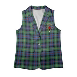 ScotsTee Shop Scottish Farquharson Ancient Women's Tartan Sleeveless Blazer Suit Vest