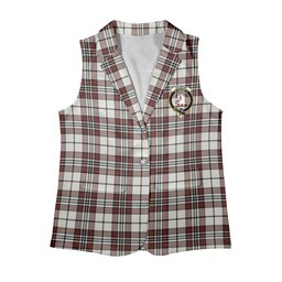 ScotsTee Shop Scottish Dunbar Plaid Ancient Women's Tartan Sleeveless Blazer Suit Vest