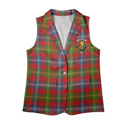 ScotsTee Shop Scottish Forrester Modern Women's Tartan Sleeveless Blazer Suit Vest