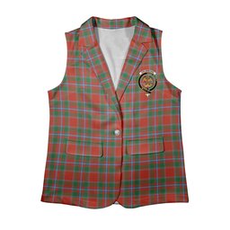 ScotsTee Shop Scottish Drummond of Perth Ancient Women's Tartan Sleeveless Blazer Suit Vest