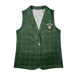 ScotsTee Shop Scottish Dunbar Hunting Women's Tartan Sleeveless Blazer Suit Vest