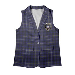 ScotsTee Shop Scottish Fleming Women's Tartan Sleeveless Blazer Suit Vest