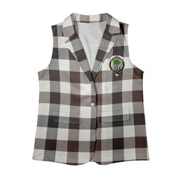 ScotsTee Shop Scottish Hog Modern Women's Tartan Sleeveless Blazer Suit Vest