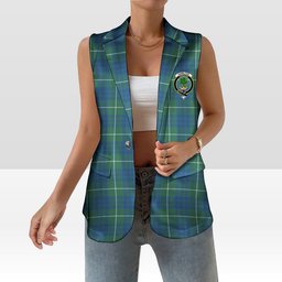 ScotsTee Shop Scottish Hamilton Hunting Ancient Women's Tartan Sleeveless Blazer Suit Vest