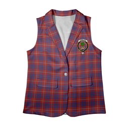 ScotsTee Shop Scottish Hamilton Women's Tartan Sleeveless Blazer Suit Vest